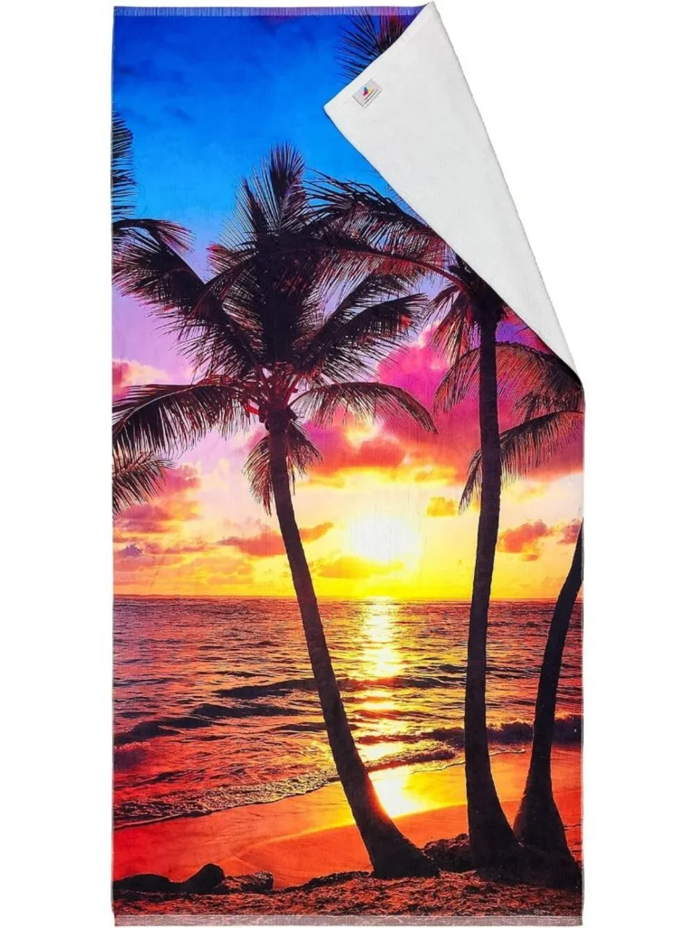 Paradise Sunset Beach Towel 30x60” - Soft 100% Cotton, Perfect for Pool & Travel